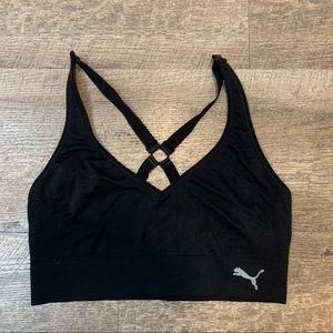 Puma Black Sports Bra